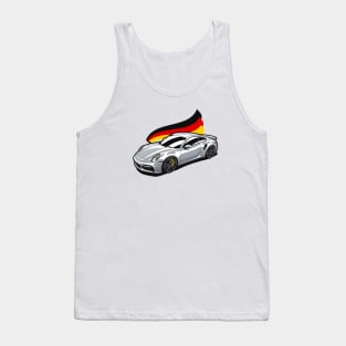 Silver 911 Turbo S Tank Top